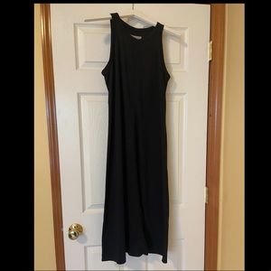 Everlane Luxe Cotton Midi Tank Dress - Black - M